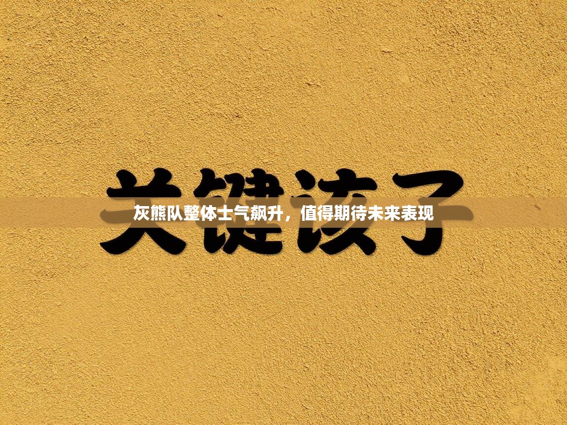 灰熊队整体士气飙升，值得期待未来表现